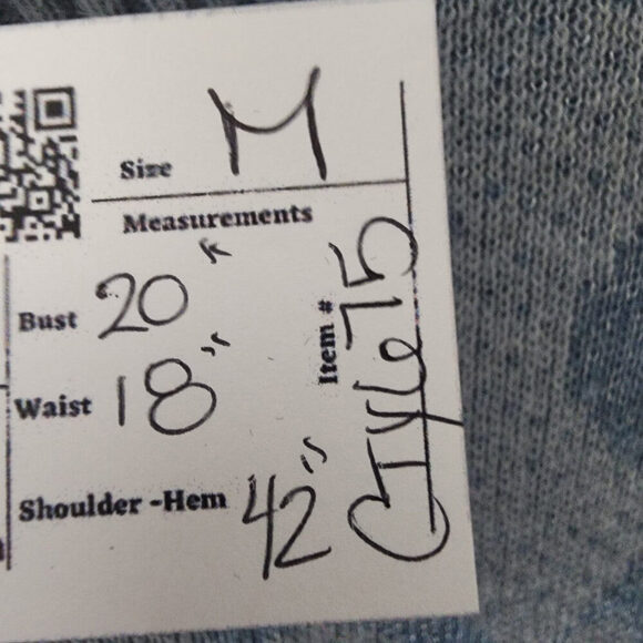 Vintage Express Blue Knit Wool Sweater Dress Size M - Picture 10 of 10